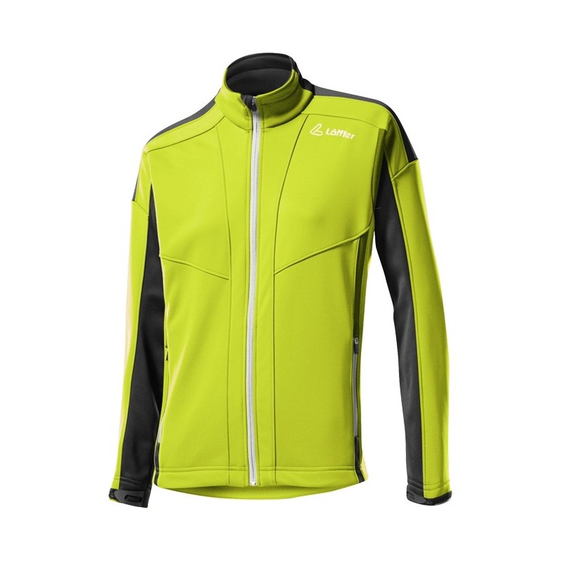 Löffler Herren Warm-UP Jakke WS Softshell Warm Zitrone Löffler Herren Warm-UP Jakke WS Softshell Warm Zitrone